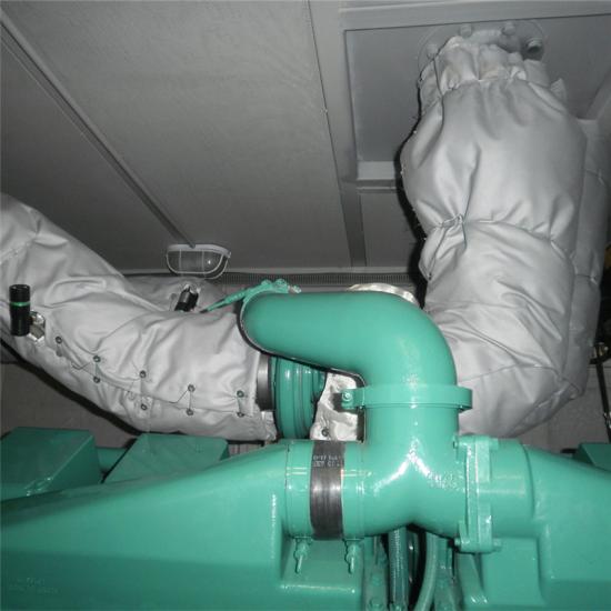 Exhaust pipe thermal insulation jackets